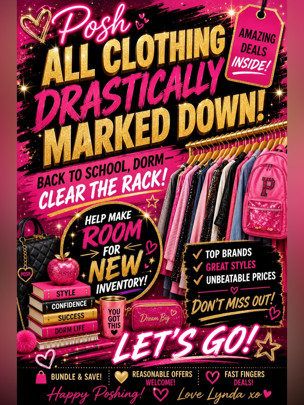 CLOSET SALE: BACK TO SCHOOL/DORM